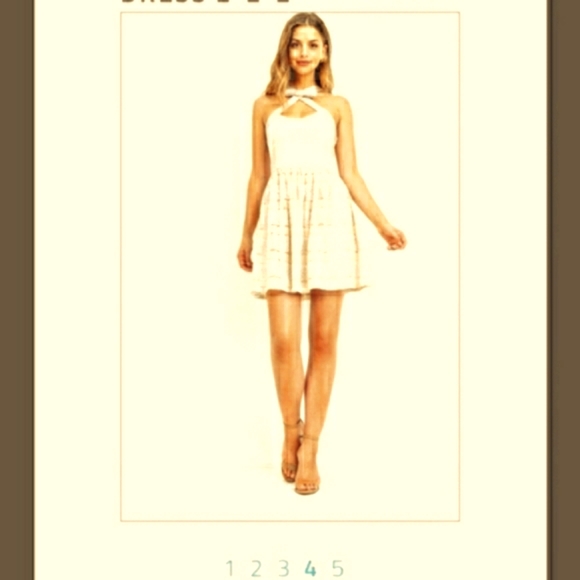 Embroidered floral lace fit and flare mini - Picture 10 of 16